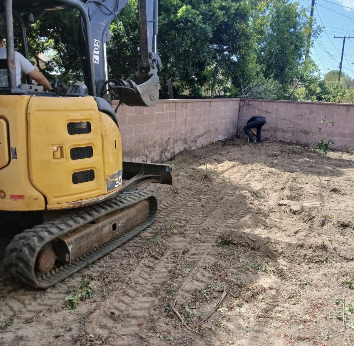 After: cleared lot