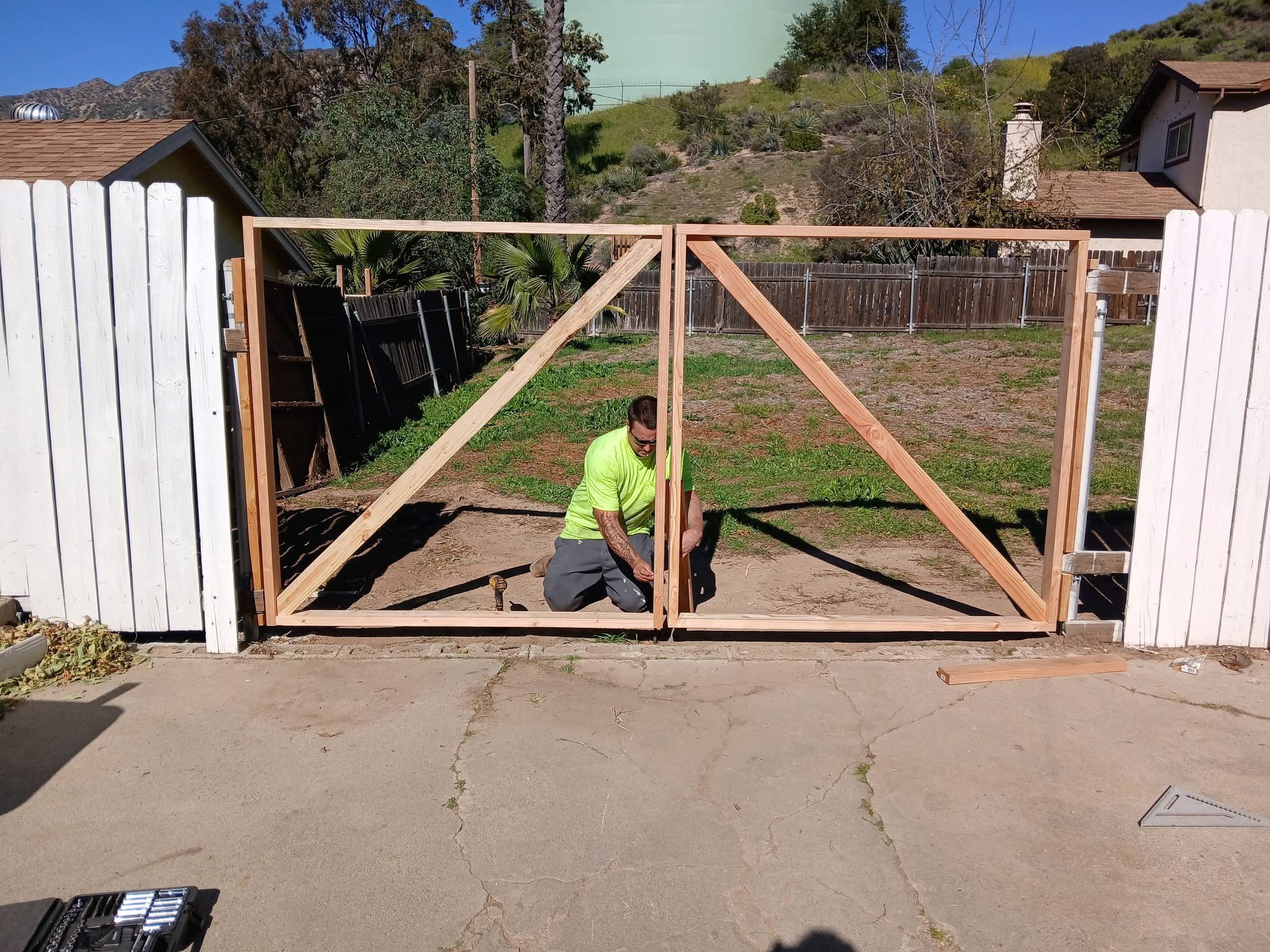 Before: gate framing