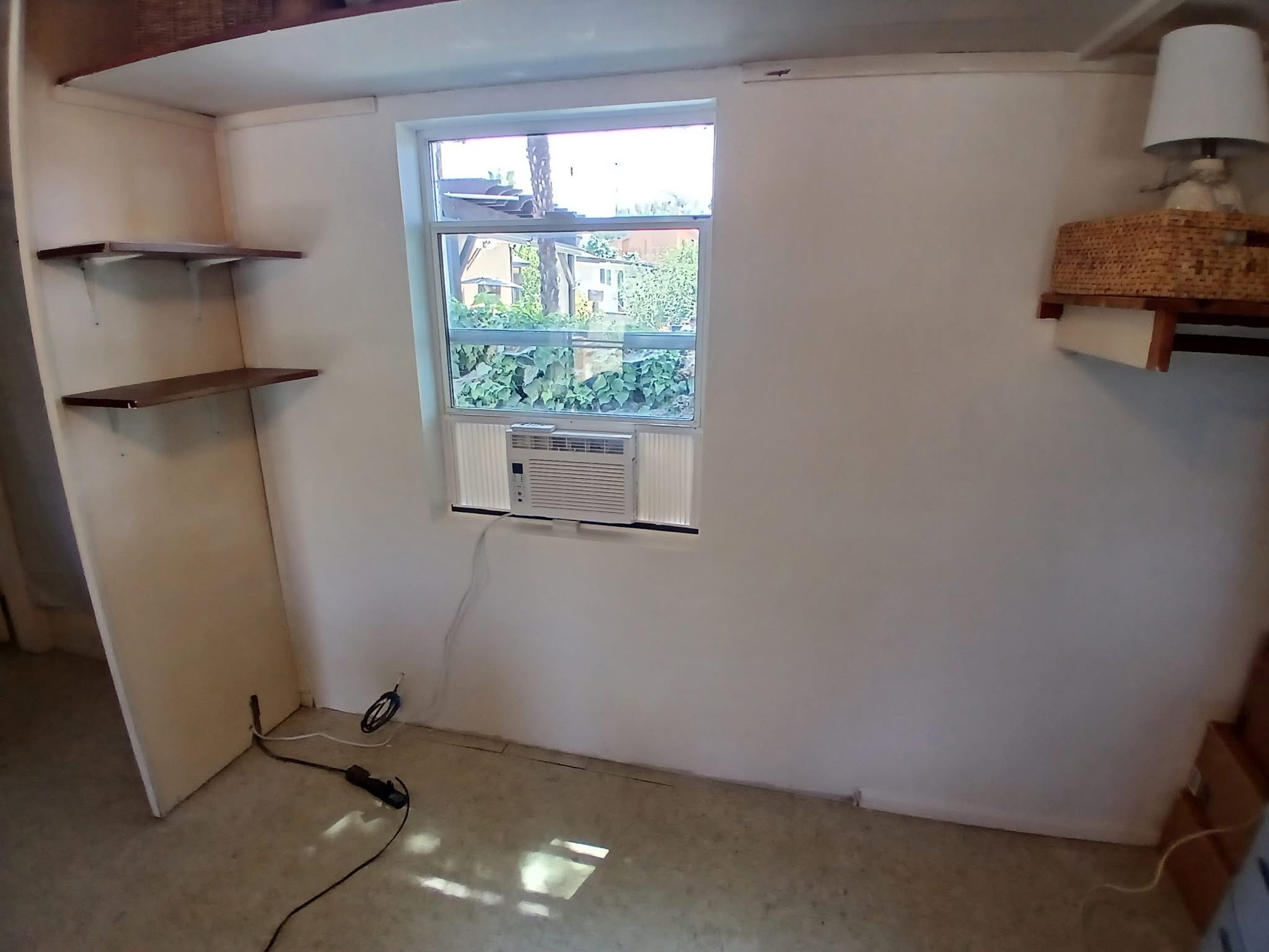 After: finished interior wall and window
